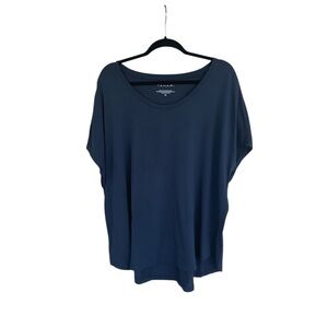 Tahari Plus 3X Tee Shirt Top Modal Cotton Stretch Short Dolman Sleeve Women’s